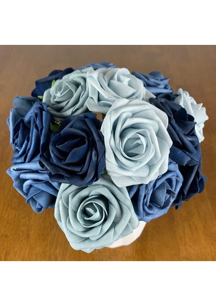 25 Adet Yapay Gül Saplı Köpük Gül Degrade Mavi (Yurt Dışından) indirimleri