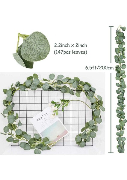 Yapay Okaliptüs Yapraklı Çelenk, 200CM (Yurt Dışından) modelleri