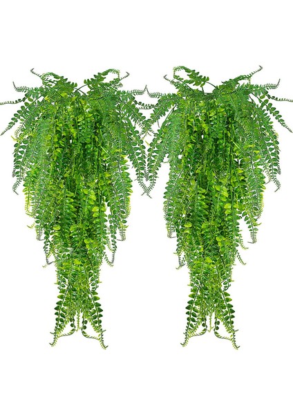 2 Adet Yapay Bitki Boston Eğrelti Otları (Yurt Dışından)