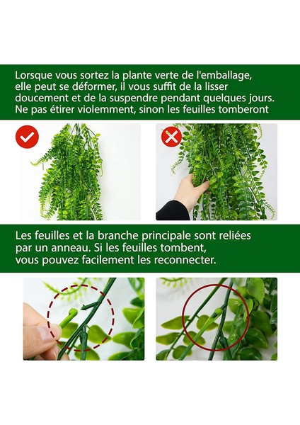 2 Adet Yapay Bitki Boston Eğrelti Otları (Yurt Dışından) modelleri