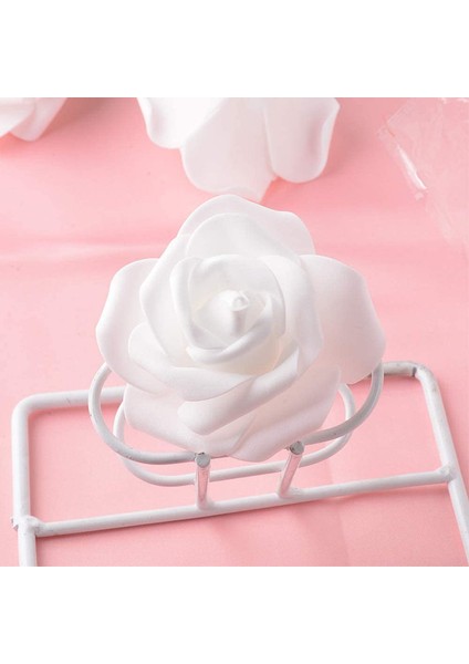 50 Adet Yapay Gül Başlık 7cm Beyaz (Yurt Dışından) fırsatları