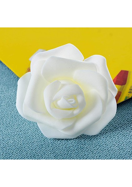 50 Adet Yapay Gül Başlık 7cm Sütlü (Yurt Dışından) fırsatları