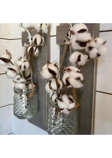 3 Sap 10 Baş Doğal Sahte Bitki Kurutulmuş Pamuk (Yurt Dışından) modelleri