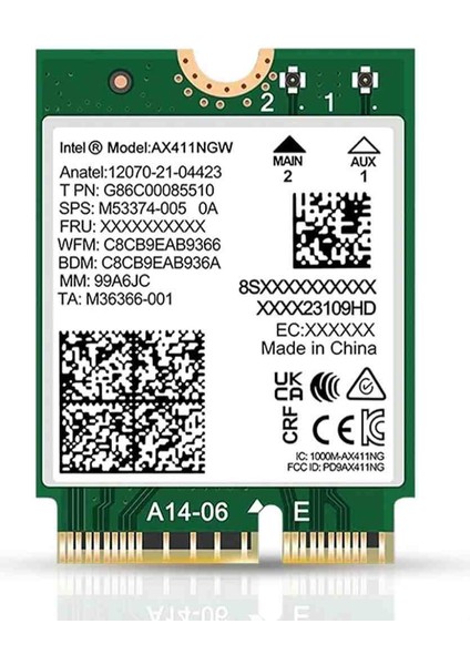 AX411NGW AX411 Wi-Fi Kartı