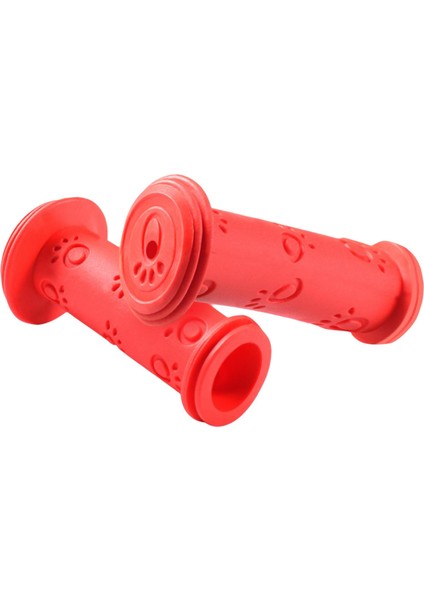 Kauçuk Bisiklet Gideri Tutamakları 0.87 'anti Slip Kavrama Çocuklar Için Yumuşak Bisiklet Üç Tekerlekli Bisiklet Kırmızı (Yurt Dışından)