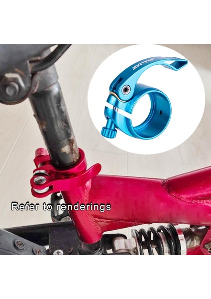 Hızlı Bırakma Seatpost Clamp 39.8mm Modifikasyon Mavi (Yurt Dışından)