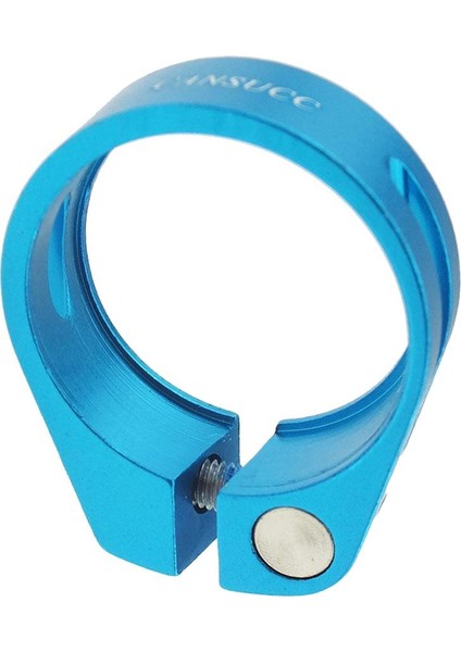 Bisiklet Kelepçesi 34.9mm Alüminyum Alaşımlı Koltuk Tüpü Tüp Mavi (Yurt Dışından)