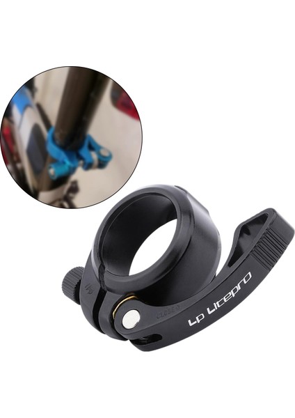 Siyah Için Hızlı Serbest Bırakma Seatpost Clamp 41MM Alüminyum Alaşım (Yurt Dışından)