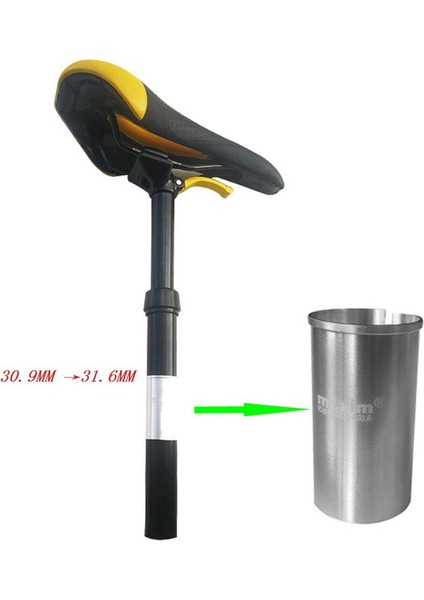 Bisiklet Seatpost Shim 30.9mm ~ 31.6mm Koltuğu Post Adaptör Boyutu Azaltma Kılıf (Yurt Dışından)