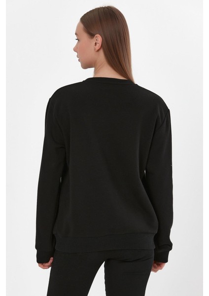 Baskılı Ribanalı Sweatshirt (E22-75600)
