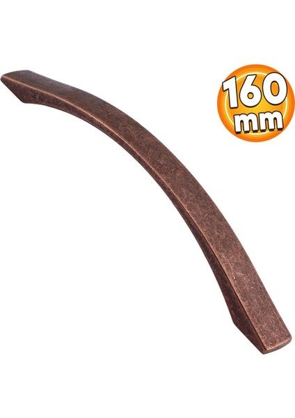 Berilay Düz Mobilya Mutfak Dolabı Çekmece Dolap Kapak Kulpu Kulbu Antik Bakır Metal Kulp