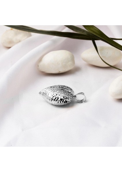 Kalemli 14 Ayar Beyaz Altın Kalp Kolye Ucu modelleri