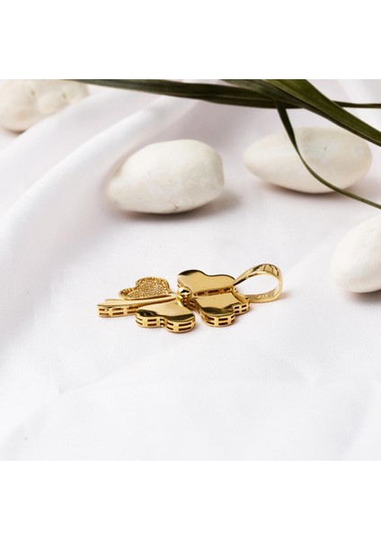 4 Yapraklı Yonca 14 Ayar Altın Kolye modelleri