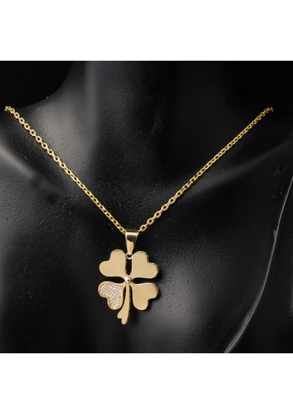 4 Yapraklı Yonca 14 Ayar Altın Kolye fırsatları