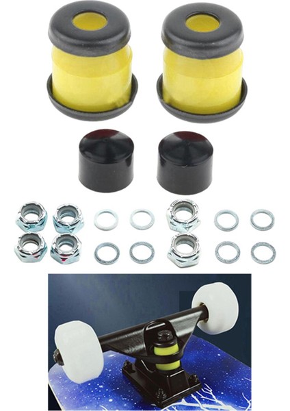 Kaykay Kamyon Burçları Kaykay Fincan Şok Sarı Sarı 11MM Emer (Yurt Dışından) modelleri