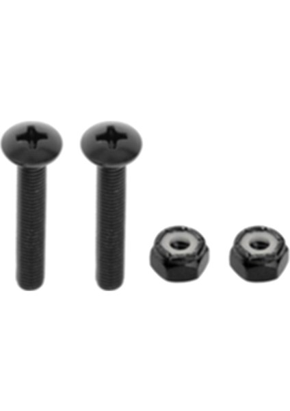 Galvanizli Çelik Longboard Kaykay Donanım Vidaları Fındık Cıvataları BLACK_35MM_8PCS (Yurt Dışından)