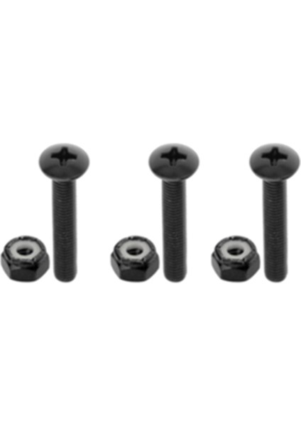 Galvanizli Çelik Longboard Kaykay Donanım Vidaları Fındık Cıvataları BLACK_35MM_8PCS (Yurt Dışından)