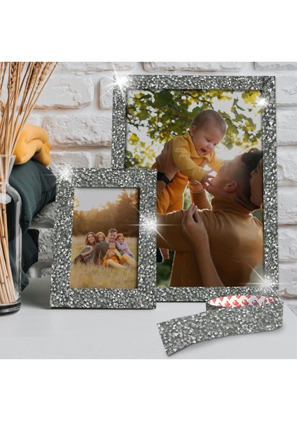 Beyaz Taşlı Kendinden Yapışkanlı Bant En:2,5 cm Boy:40 cm modelleri