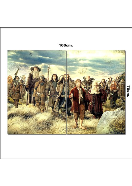 Ahşap Tablo Hobbitler 70*100CM