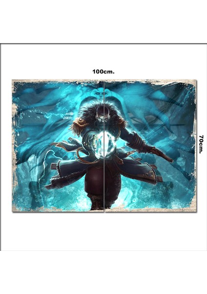 Ahşap Tablo Dota 2 70*100CM