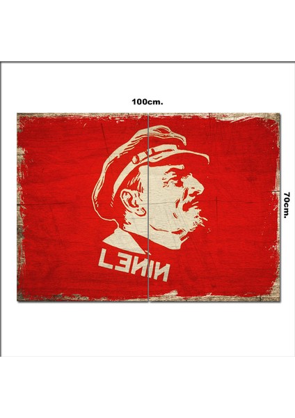 Ahşap Tablo Lenin 70*100CM