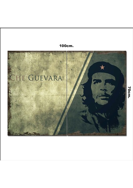 Ahşap Tablo Ernesto Che Guevara 70*100CM