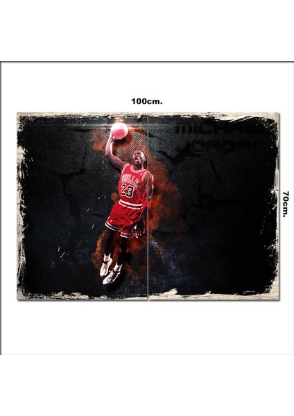 Ahşap Tablo Nba Jordan 70*100CM