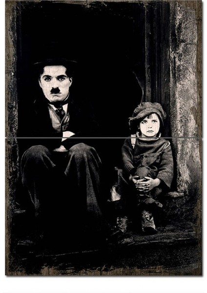 Ahşap Tablo Charlie Chaplin Çocuk Hediyelik Mdf Tablo