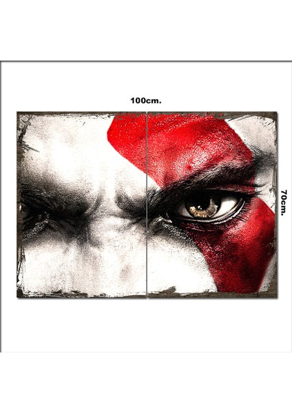 Ahşap Tablo God Of War 70*100CM