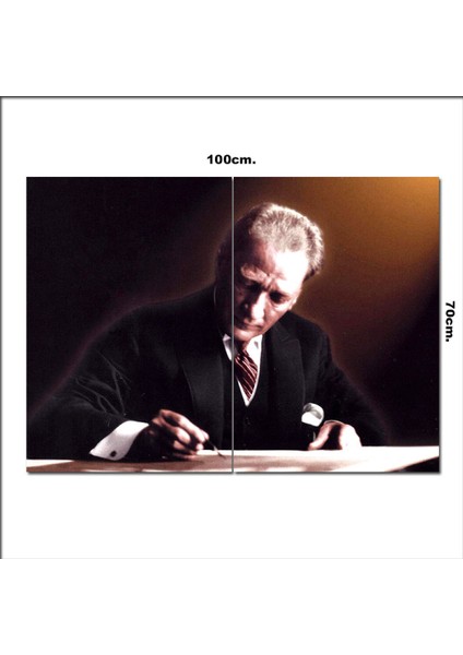 Ahşap Tablo Mustafa Kemal Atatürk 70*100CM