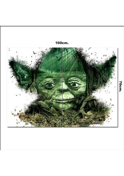 Ahşap Tablo Yoda 70*100CM