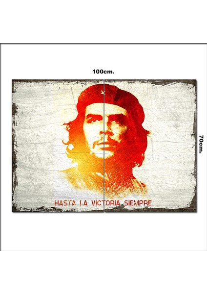 Ahşap Tablo Ernesto Che Guevara 70*100CM