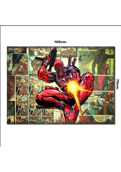 Ahşap Tablo Dead Pool 70*100CM