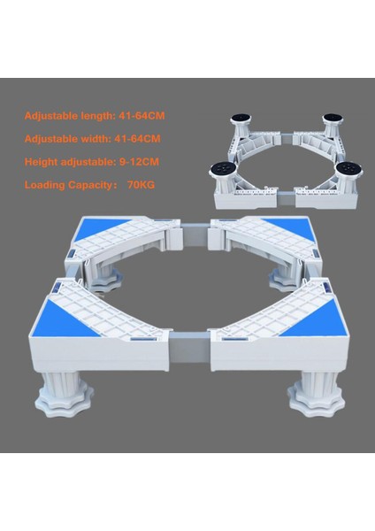 4 Ayarlanabilir Çamaşır Makinesi Standı ile Mobil Silindir (Yurt Dışından) indirimleri