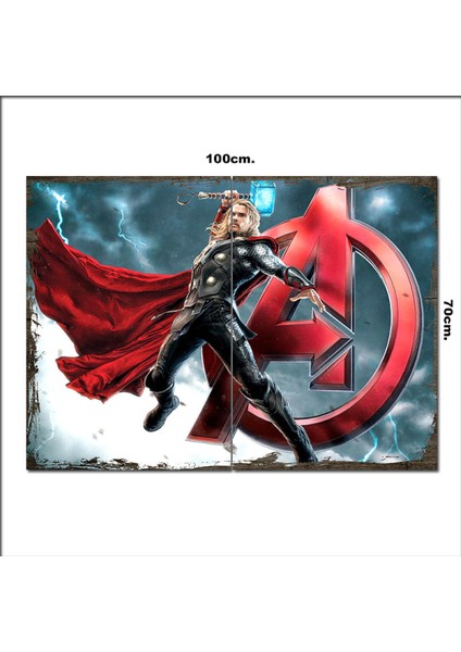 Ahşap Tablo Avengers Thor 70*100CM