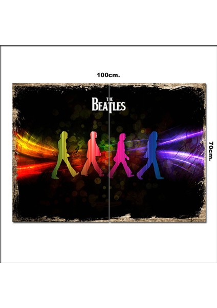 Ahşap Tablo The Beatles 70*100CM