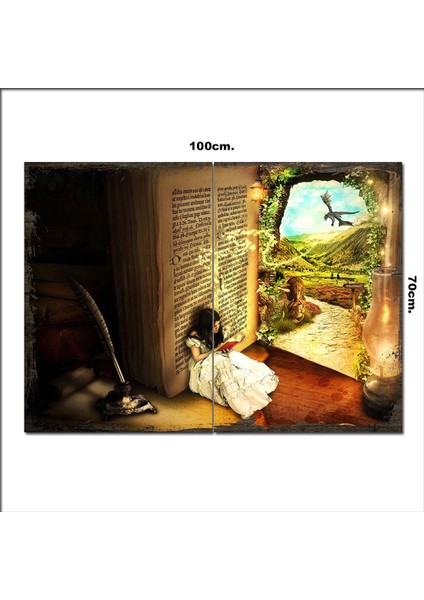 Ahşap Tablo Nacizane Öykühane Tarz 70*100CM