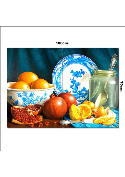Ahşap Tablo Meyve Resimleri 70*100CM