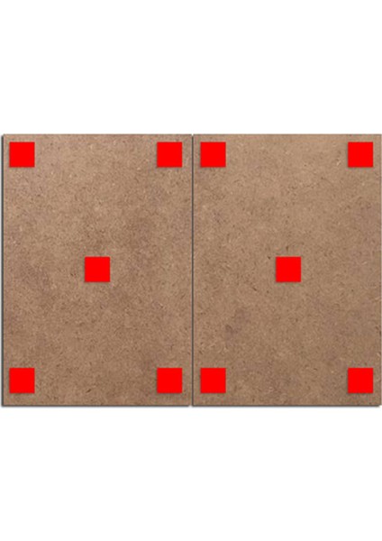 Ahşap Tablo Saat ve Zaman 70*100CM