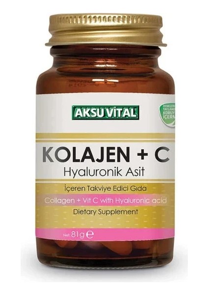 Collagen + C Vitamini Hyaluronik Asit 900 Mg 60 Tablet