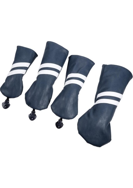 1 Set Golf Kulübü Kafa Kapağı Golf Ahşap Kapaklar Sürücü Ormanları Başlık Mavi (Yurt Dışından)