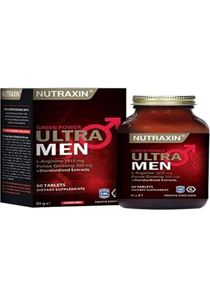 Green Power Ultra Men L-Arginine 60 Tablet Takviye Edici Gıda
