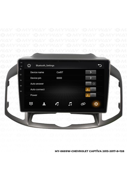Chevrolet Captiva Android 12 Multimedya Carplay 4gb RAM+64GB HDD 2013-2017 Navigasyon Ekran modelleri