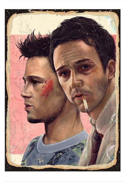 dövüş Kulübü Mdf Tablo