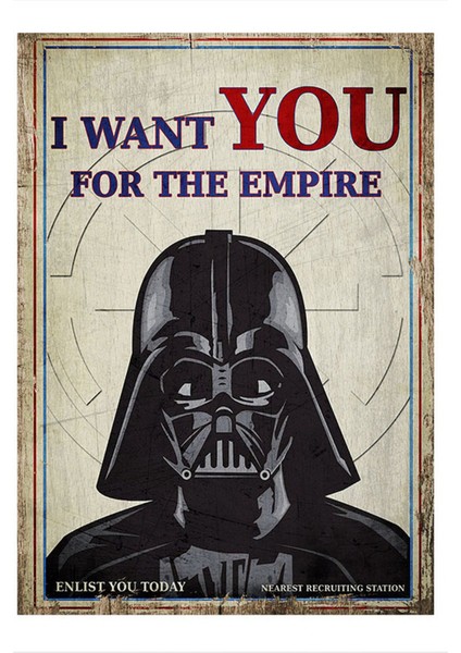 Darth Vader Art Mdf Tablo