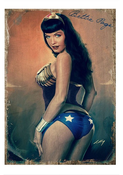 Wonder Woman Modern Mdf Tablo