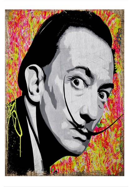 Salvador Dali Dekoratif Ahşap Tablo