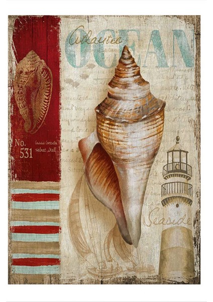 Okyanus Temalı Art Mdf Poster