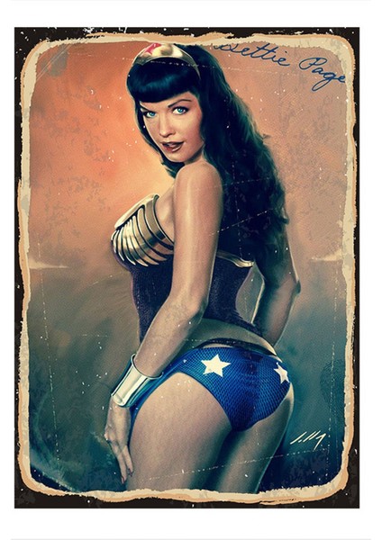 Wonder Woman Modern Ahşap Tablo