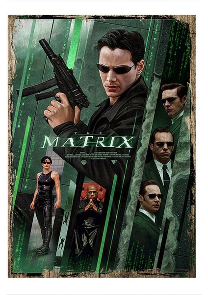 Matrix Hediyelik Ahşap Tablo